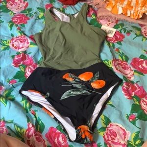 Cup she orange one piece